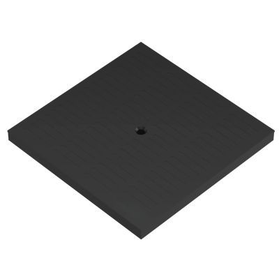 Capac PP base negru pt camin patrat tip I A15 400x400 98472I-N
