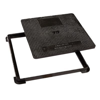 Capac fonta  cu cadru clasa B125 400x400mm-68b400