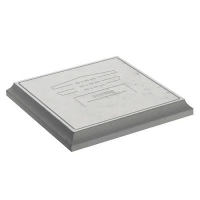 Capiteluri capace stalp gard picurator 35x35 (30x33) 4 cm Silver
