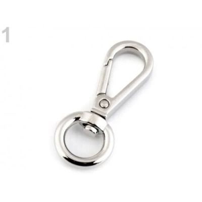 Carabina cu inel rotatic FI10 mm zincat alb 1BUC/BLISTER 22844