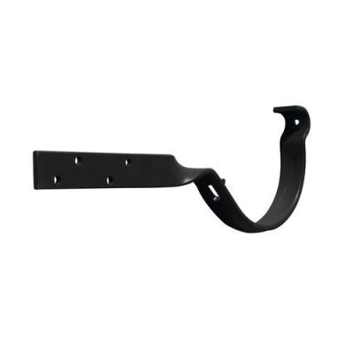 Carlig rasucit jgheab Bilka, negru (RAL 9005), D 125 mm