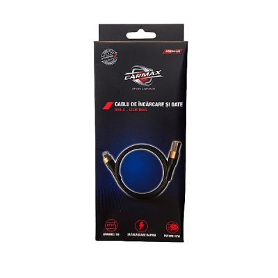 Carmax cablu de incarcare 1m USB-A/LIGHTNING 12W