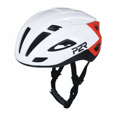 Casca ciclism P2R Rodeo 59-61 cm M-L alb-rosu P2R-P20159