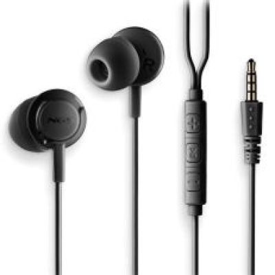 Casti in ear NGS Cross Drift Black cu microfon si control al volumului, conexiune Jack 54832