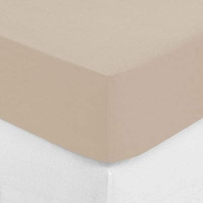 Cearsaf cu elastic, bej, bumbac 90 x 190 cm 178572d