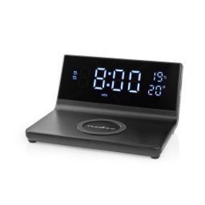 Ceas cu alarma Nedis incarcator wirless 15W WCACQ20BK