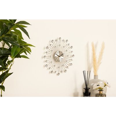 Ceas cu strasuri D33 cm metal 148462
