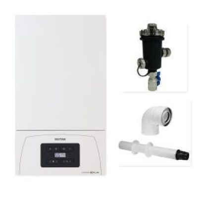 Centrala termica condens KPLUS C38GC20v1 + kit 60/100 condens 71MN71221 flansa MOD
