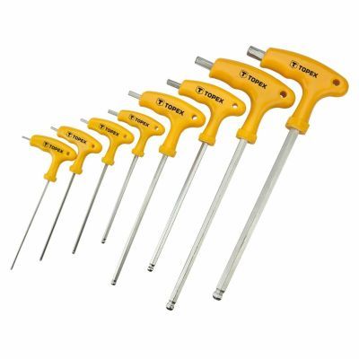 Chei imbus lungi, maner T (cu bila), 8 buc (2, 2.5, 3, 4, 5, 6, 8, 10) 35d967