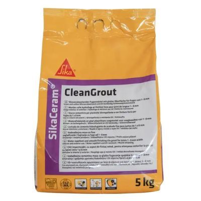 Chit de rosturi placari ceramice, Sikaceram Cleangrout, caramel, interior / exterior, 5 kg