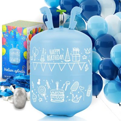 Cilindru de heliu 0,20 mc cu baloane si panglica Ricokids 799002 Cilindru de heliu 0,20 mc cu baloane si panglica Ricokids 799002