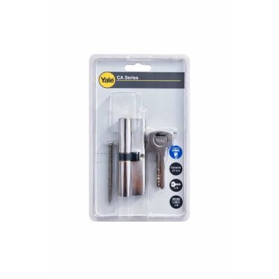 Cilindru sig. ampr. 45/45mm YALE nichelat cu 5 chei
