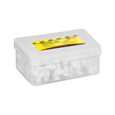 Clema pentru plastic fixare cablu 5mm alb 100BUC/CUTIE Clprw-5-6.3-100we