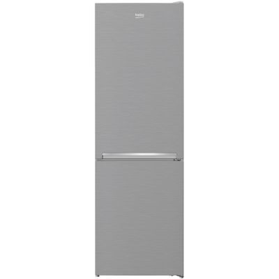 Combina frigorifica Beko, 343l net, Clasa E, iluminat LED,rafturi din sticla, argintiu RCSA366K40XBN