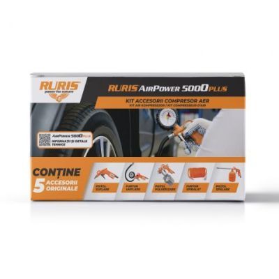 Compresor ruris airpower5000plus + kit airpower5000plus 5000plus21 Compresor ruris airpower5000plus + kit airpower5000plus 5000plus21