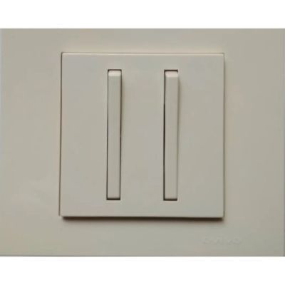 Comutator slim st grano nat alb 410-202