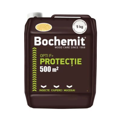 Concentrat antifungic / insecticid pentru lemn, Bochemit Opti F+t, transparent, interior / exterior, 5 kg