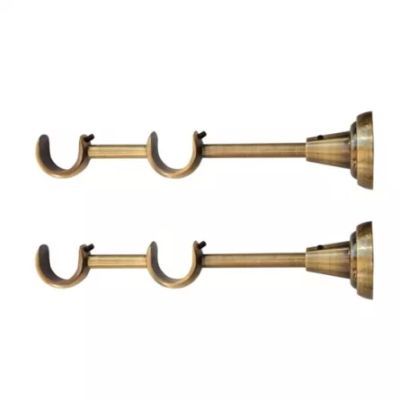 Consola dubla metalica bronz antic cu suport 19/19 2buc/set/blister