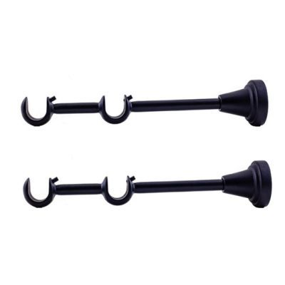 Consola dubla metalica negru nichel cu suport 19/19 2buc/blister