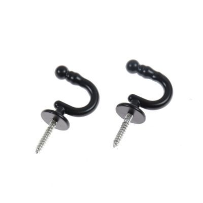 Consola metalica carlig negru 16 2 buc/set