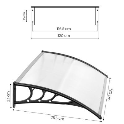 Copertina din policarbonat 120x80 cm AW-017A