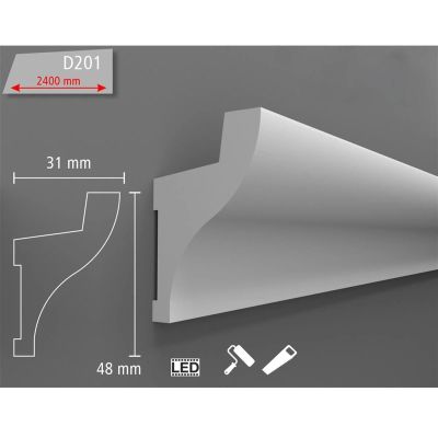 Cornisa Duropolimer D201 48x31x2400mm