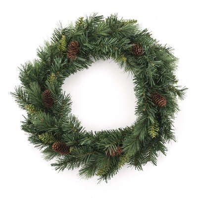 Coronita decorativa de Craciun cu conuri Royal Majestic 40 cm 146873