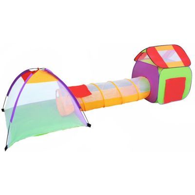 Cort pentru copii (CASA+TUNEL+200BILE) 00002881
