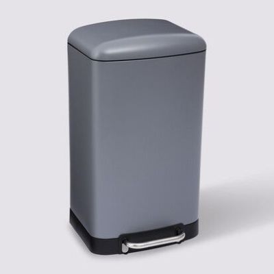 Cos de gunoi cu pedala Ariane gri, metalic, 30 l 133683