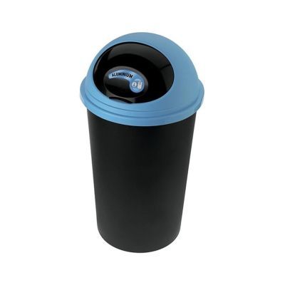 Cos gunoi BIG HOOP 45L corp negru capac albastru T1-8105011SA