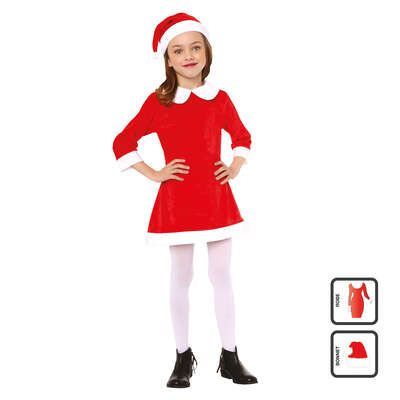 Costum de Mos Craciunita pentru fetite 4/ 6 - 6/ 8 ani 162550f