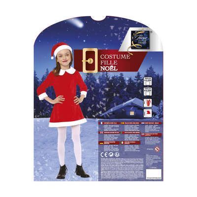 Costum de Mos Craciunita pentru fetite 4/ 6 - 6/ 8 ani 162550f