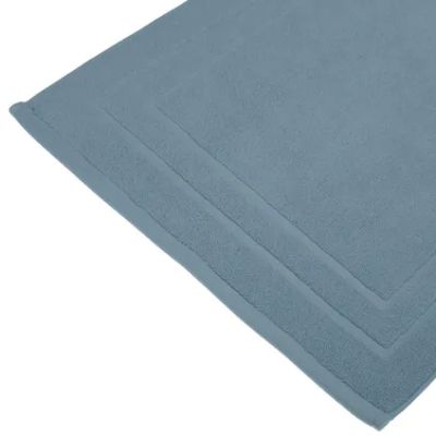 Covoras de baie bumbac albastru 125898E