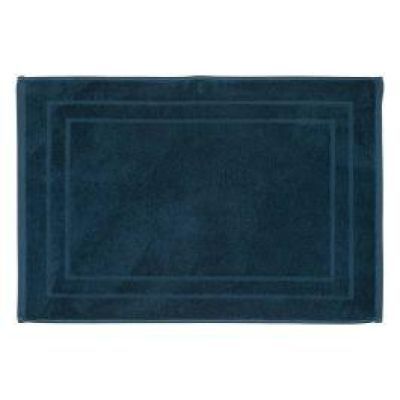 Covoras de baie bumbac albastru inchis 125898Y