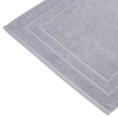 Covoras de baie bumbac gri 125898C