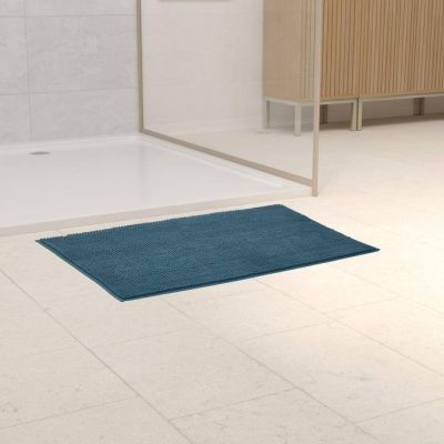 Covoras de baie mini chenille Colors 50 x 80 cm albastru 138043X