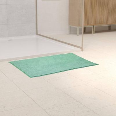 Covoras de baie mini chenille Colors 50 x 80 cm verde celdon 138043W