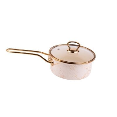 Craticioara emailata cu maner bej 18x9cm 2L 0135 GM4521-18B