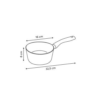 Cratita bej din aluminiu forjat 16 cm 204605