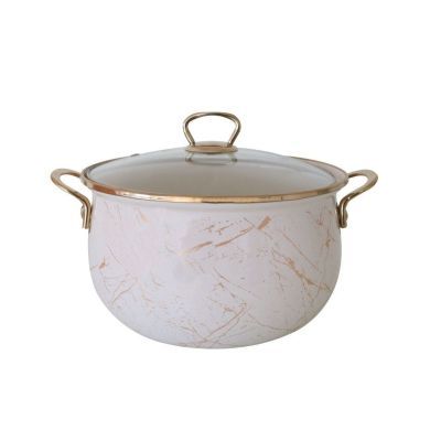 Cratita emailata bej 18x12cm 3L 0258-GM-8017-18B