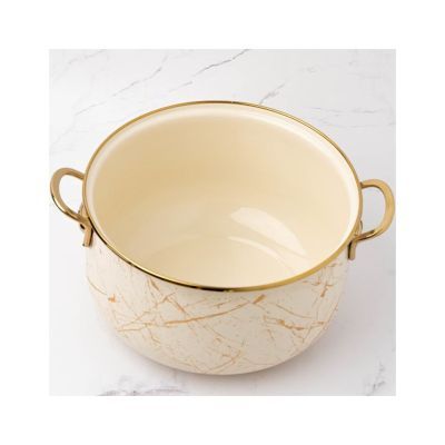 Cratita emailata bej 22x14cm 5L GM-8017-22B Cratita emailata bej 22x14cm 5L GM-8017-22B