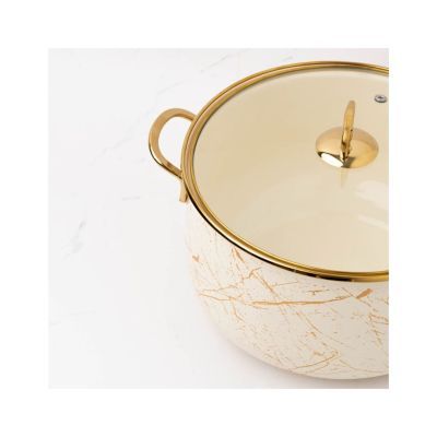 Cratita emailata bej 22x14cm 5L GM-8017-22B Cratita emailata bej 22x14cm 5L GM-8017-22B
