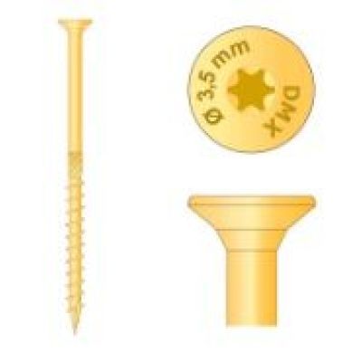 Cs 35050 surub de constructii cu CAP inecat 3.5X50 200BUC/PACHET 310105