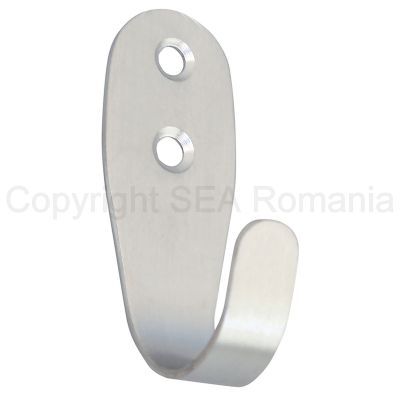 Cuier 1 carlig inox 495.01 17464
