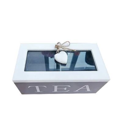 Cutie ceai din lemn 10x7x20cm 12779
