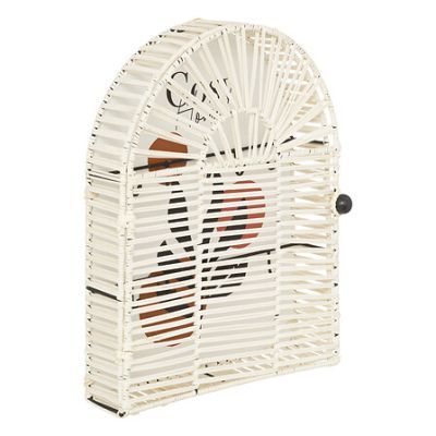 Cutie chei Lenka 38 x 28 cm ratan si metal 193199