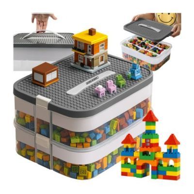 Cutie cu blocuri de constructie 2 nivele Kruzzel 25756