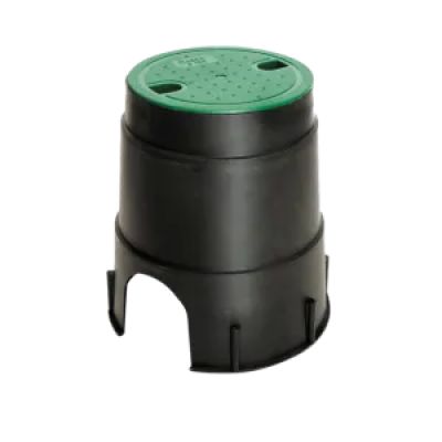 Cutie pp rotunda pentru valve mini terra d160 negru+verde 212x230 2070000