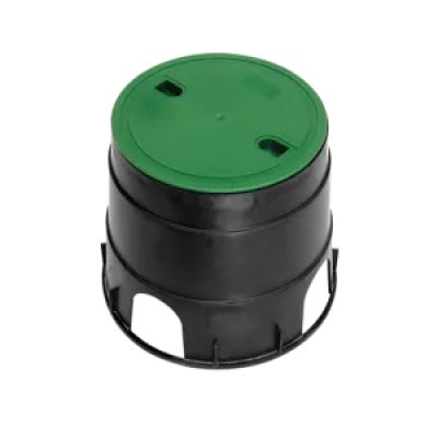Cutie pp rotunda pentru valve terra d240 negru+verde 300x250 2071000