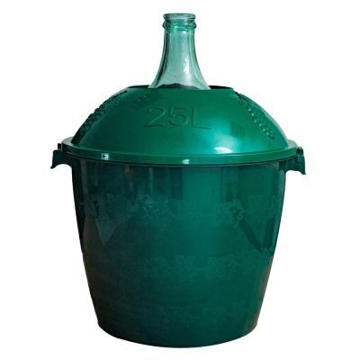 Damigeana sticla 25L cu cos plastic